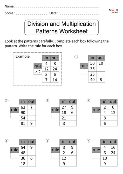 Division Worksheets with Answer Key に対する画像結果