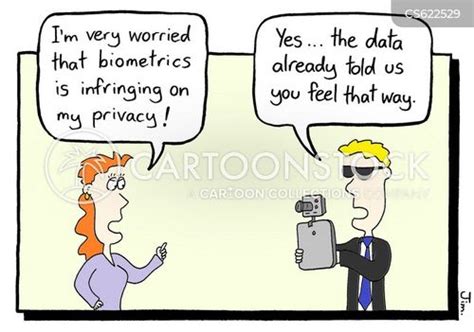 Image result for Stealing Others Information Using Biometric Data Cartoon Image
