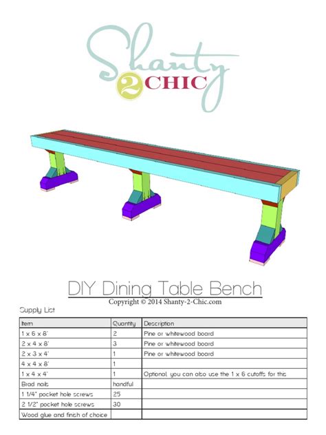Image result for Free Printable Small Bench Table