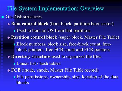Image result for File System Implementation in OS Output