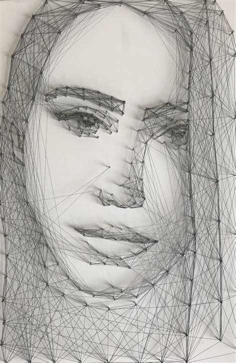 Toradh íomhá ar String Portrait Drawing