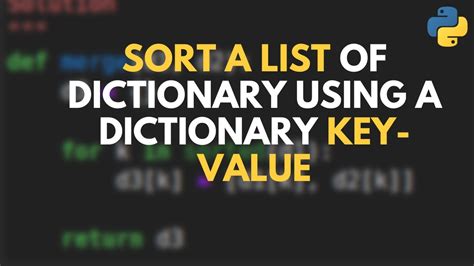 Dictionary in Python Using List of Values に対する画像結果