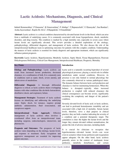 Image result for Lactic Acidosis Flow Chart