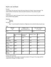Boyle's Law Lab Report に対する画像結果