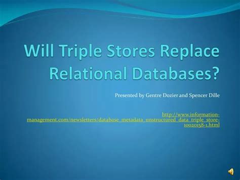 Toradh íomhá ar Triple Store Database