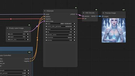 Comfy UI ControlNet に対する画像結果