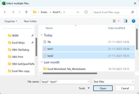 Toradh íomhá ar Open External File in VBA