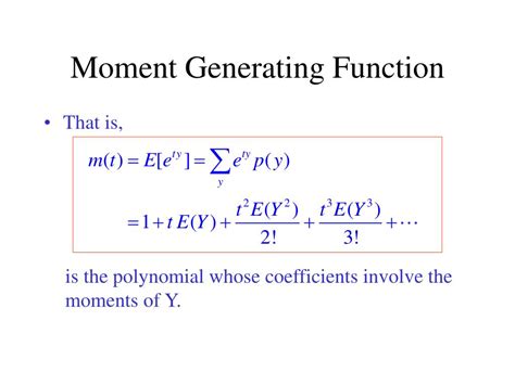 Toradh íomhá ar Generating Function Basic Formula