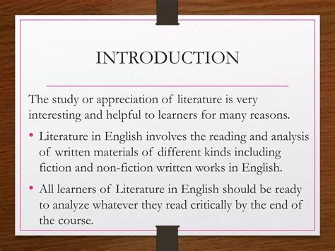 Image result for Introduction for Literature Project