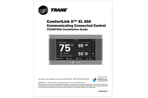 Trane XL 1200 Manual に対する画像結果