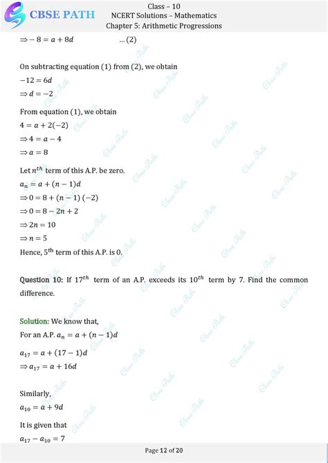 Class 10 AP Exercise 5 2 Question 9 に対する画像結果