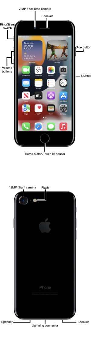 Image result for iPhone 7 Buttons Guide