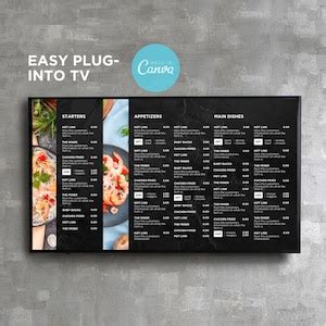Create Digital Menu Card for TV Pre Set に対する画像結果