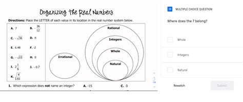 Image result for Organizing the Real Numbers