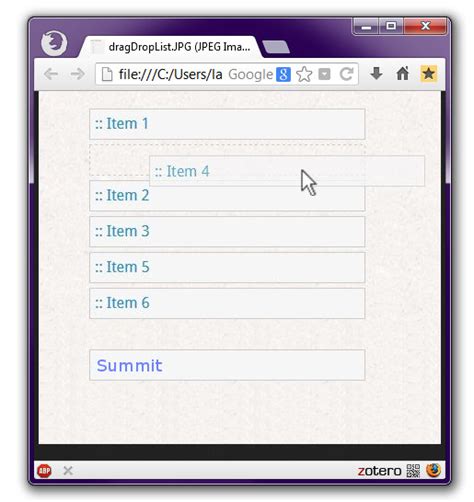 Drag and Drop Dashboard Python に対する画像結果