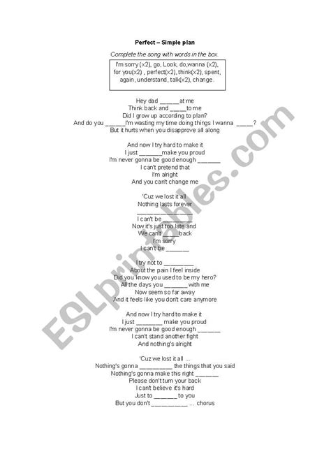 Image result for Perfect Song Simple Plan