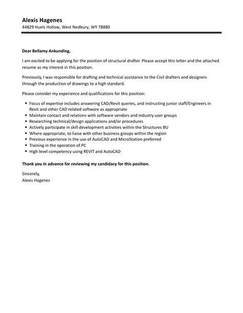 Image result for Structural Drafter CV Example