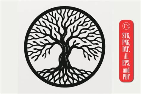 Toradh íomhá ar SVG Tree of Life Decals