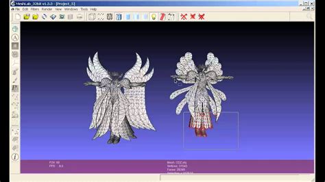 Toradh íomhá ar MeshLab Sample