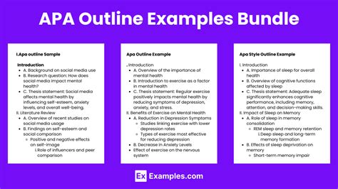 Image result for APA Style Paper Outline Example