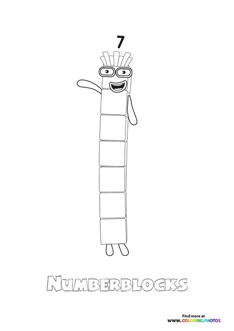 Image result for Number Blocks Draw Colouring Pages