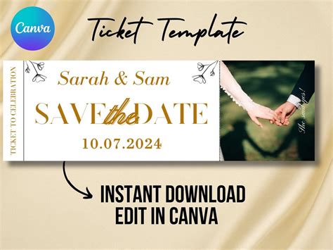 Toradh íomhá ar Save the Date Ticket Template Corpse Bride