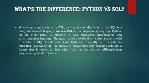 Image result for Python vs SQL Jargons