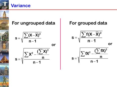 Image result for Variance in Grouped Data