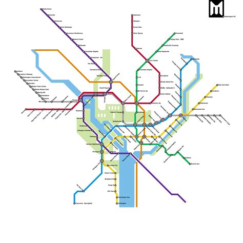 Washington Metro System Map に対する画像結果