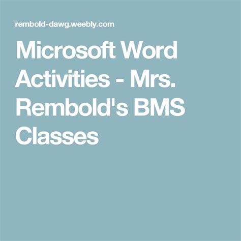 Toradh íomhá ar Lesson Plan About Microsoft Word