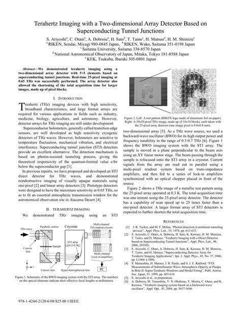 Image result for Terahertz Detector Array