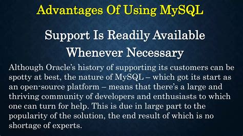Image result for Advantages of Using MySQL