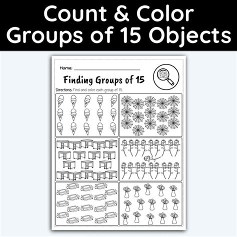 Image result for Count to 15 Worksheet