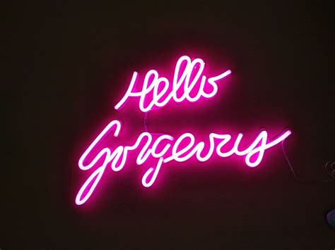 Neon Signs Hello Hand Some के लिए छवि परिणाम