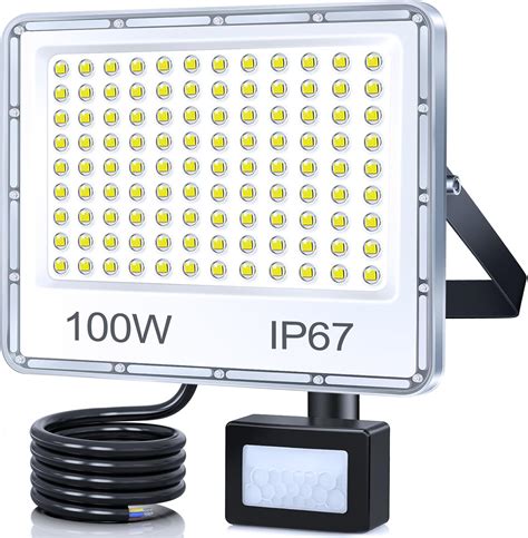 Image result for 100W LED Floodlight with PIR Sensor