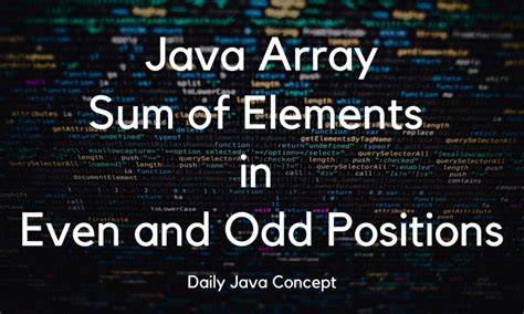 Image result for Java Array Sum