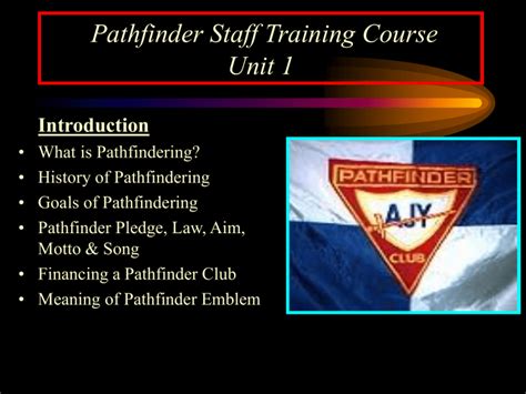Toradh íomhá ar Pathfinder Basic Staff Training Course Summarized