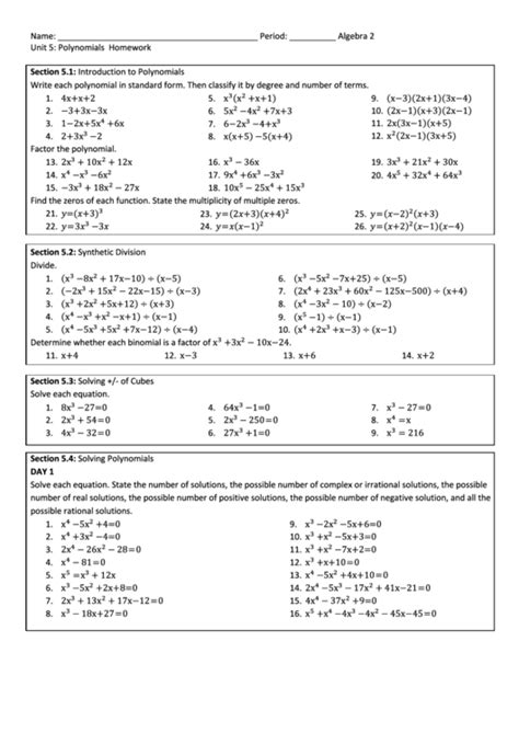 Polynomials Formulas PDF に対する画像結果