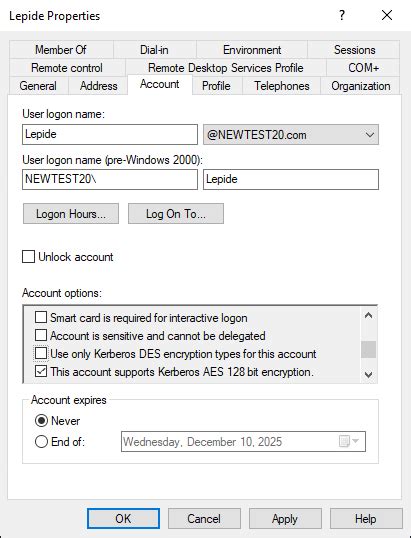 Toradh íomhá ar Active Directory AES Encryption
