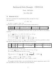 Backwards Euler Method Example に対する画像結果