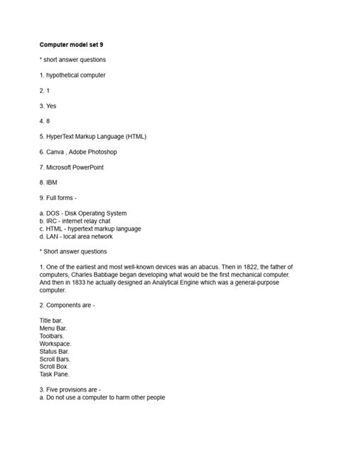 Image result for Computer Model Exampole