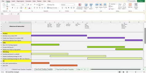 Image result for Excel Daily Timeline Template