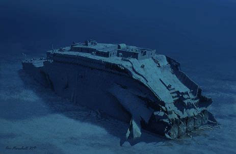 Image result for Ken Marschall Titanic Stern