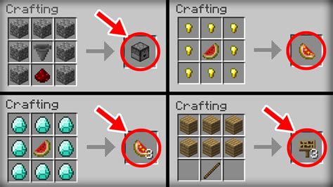 Toradh íomhá ar Minecraft Java Crafting Recipes