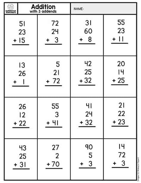 Image result for Double-Digit Addition Learning Sheet