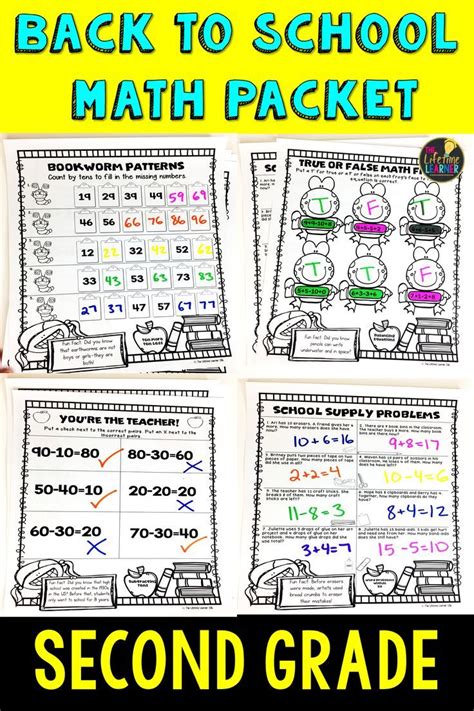 Image result for 2 Grade Math Worksheets Packet