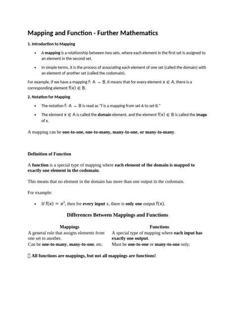 Image result for Difference Between Mapping and Function