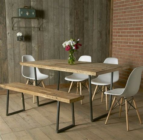Image result for Rustic Industrial-Style Dining Table
