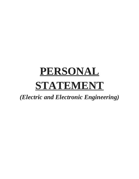Electrical Engineering Personal Statement Examples에 대한 이미지 결과