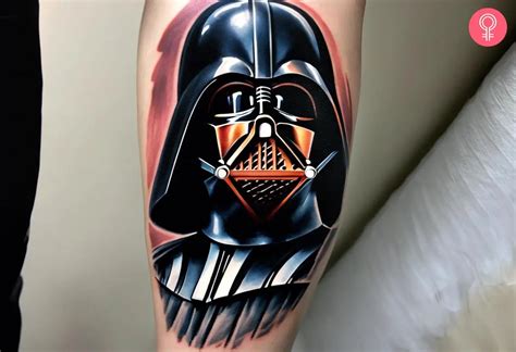 Star Wars Darth Vader Face Tattoo
